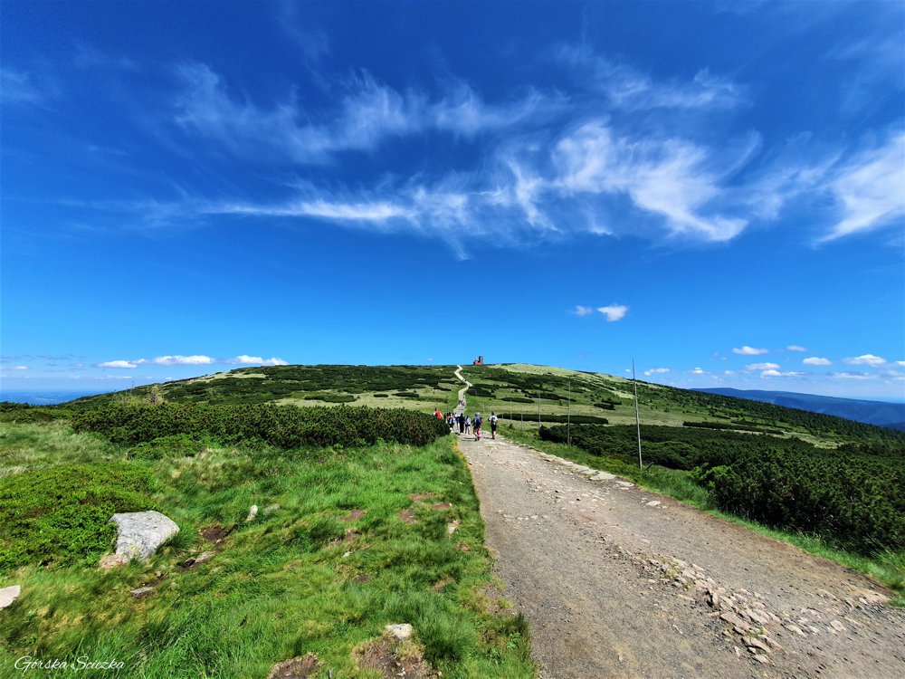 Śnieżne Kotły w Karkonoszach: Droga prowadząca do Śnieżnych Kotłów