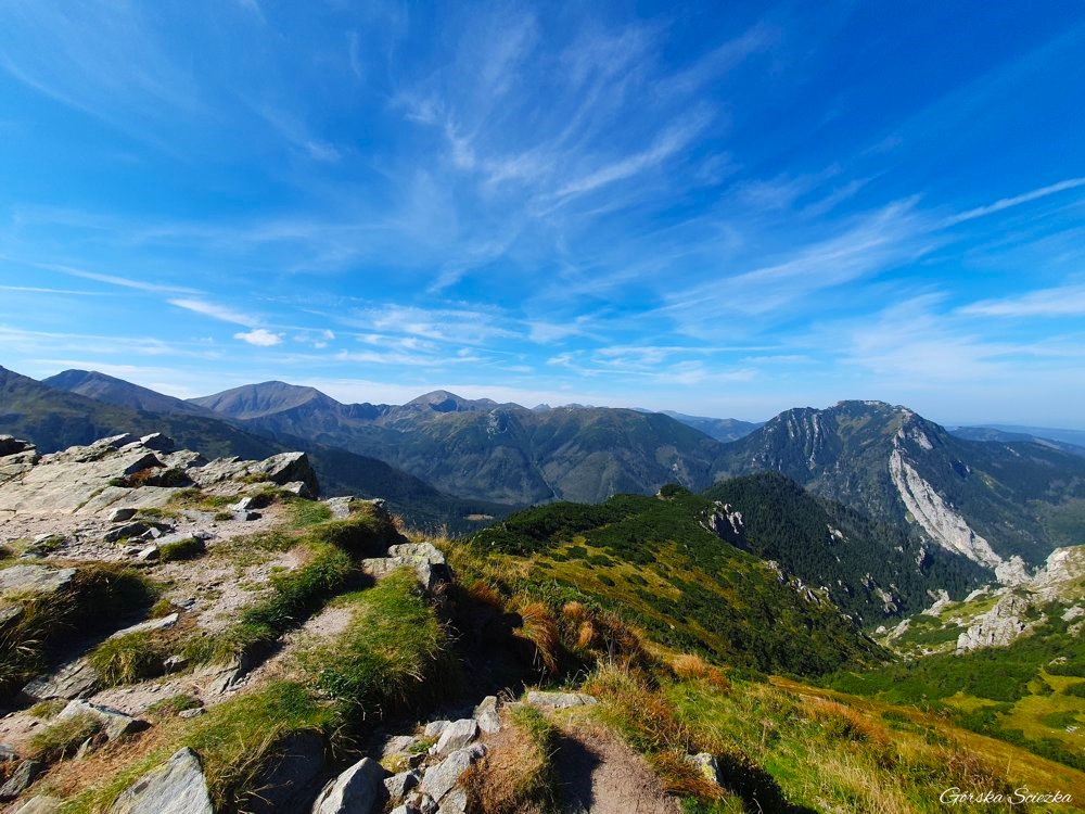 Czerwone Wierchy: Panorama z Doliny Tomanowej