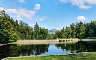 Zapora na Łomnicy w Karpaczu