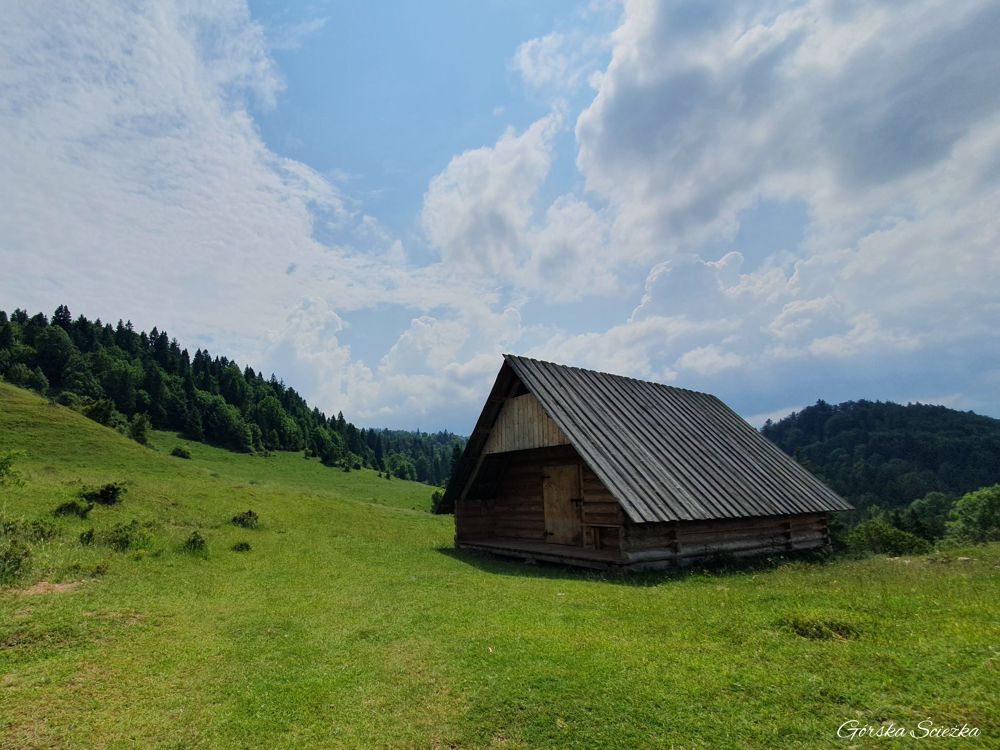 Durbaszka i Schronisko pod Durbaszką: Bacówka położoną przy szlaku