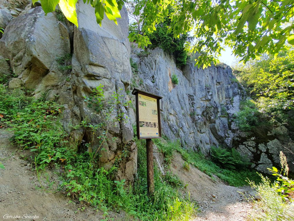 Góra Wdżar: Końcowy odcinek ścieżki przyrodniczej