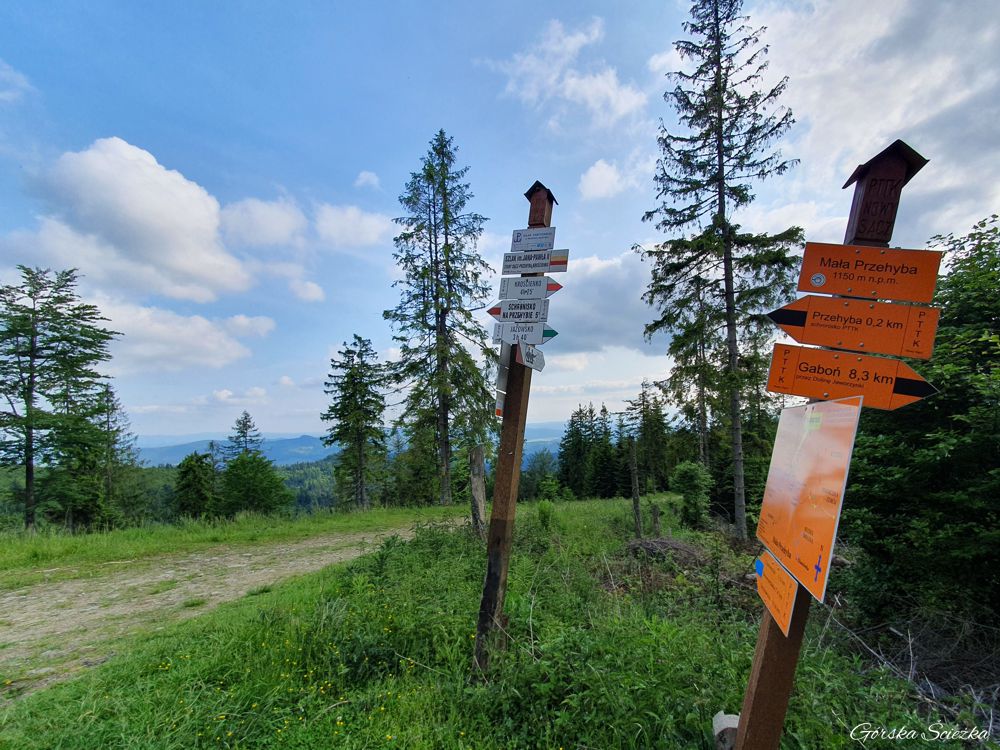 Przehyba: Skrzyżowanie pod Przehybą