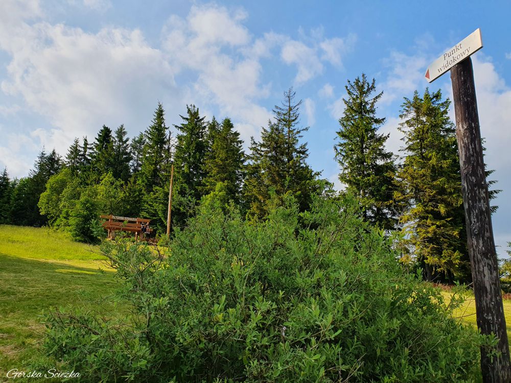 Przehyba: Kierunkowskaz wskazujący drogę na Małą Przehybę