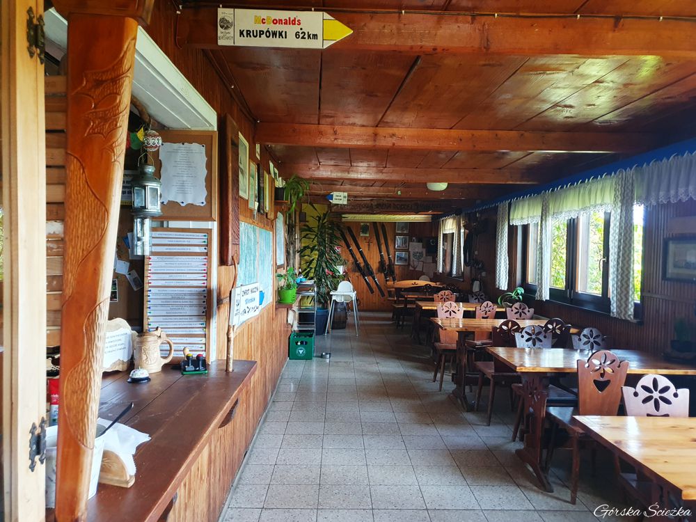 Bacówka PTTK pod Bereśnikiem: Wnętrze Schroniska pod Bereśnikiem
