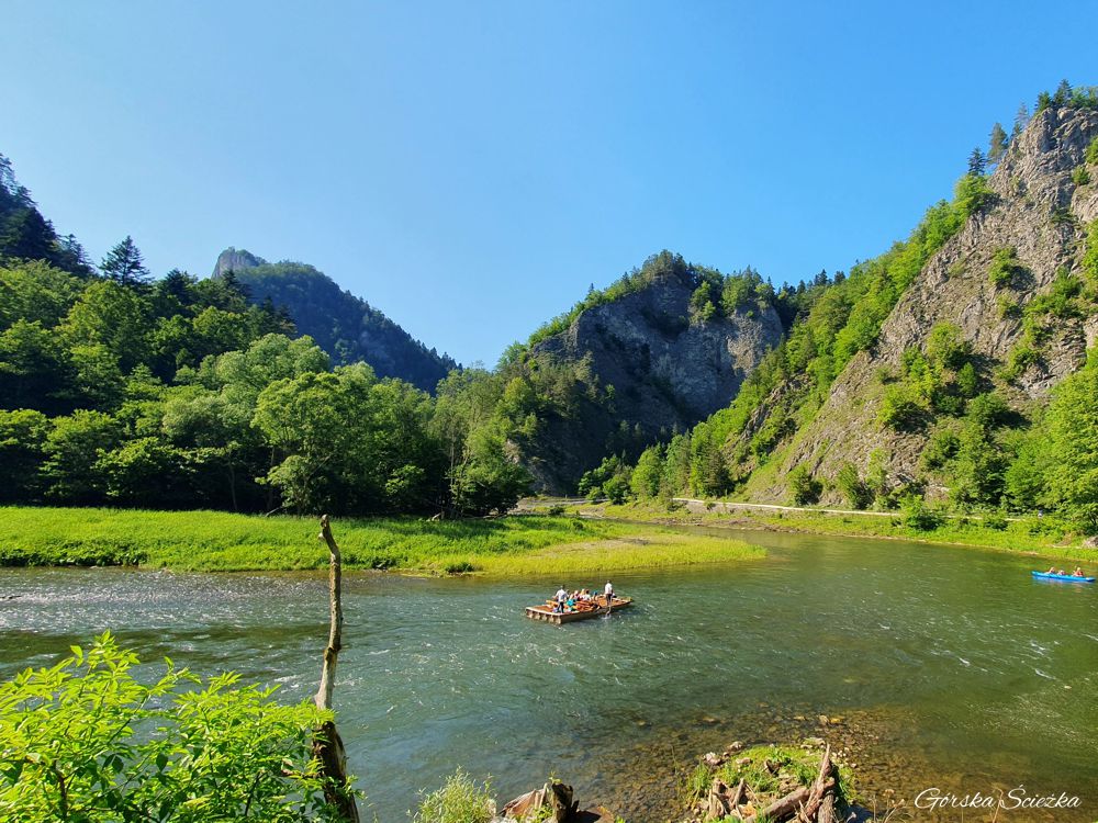 Szczawnica-Czerwony Klasztor: Panorama z trasy do Czerwonego Klasztoru