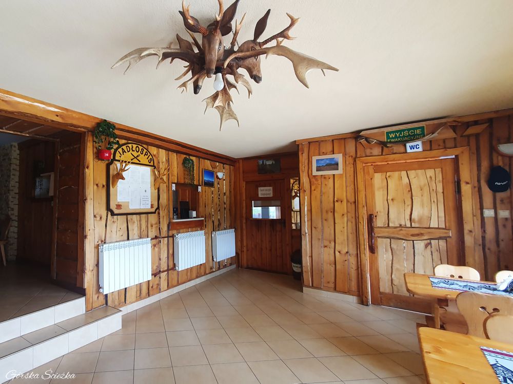 Radziejowa z Obidzy: Sala jadalniana w Bacówce