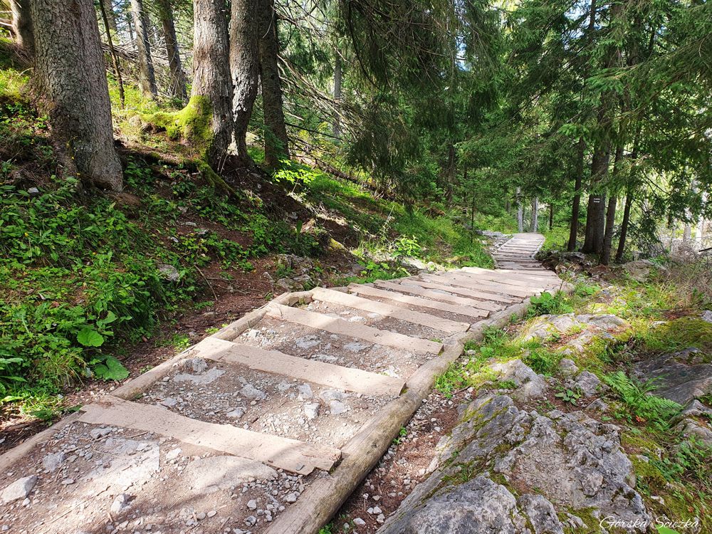 Wielki Kopieniec: Końcowy fragment szlaku zielonego