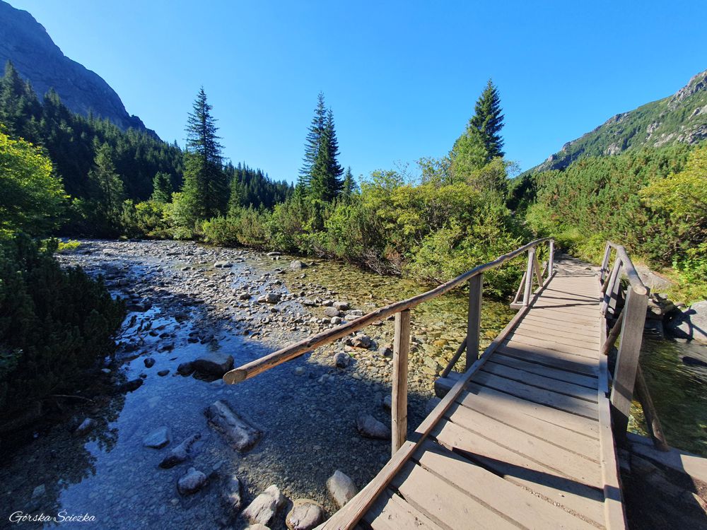 Popradzki Staw (Szlak czerwony): Most nad Hińczowym Potokiem