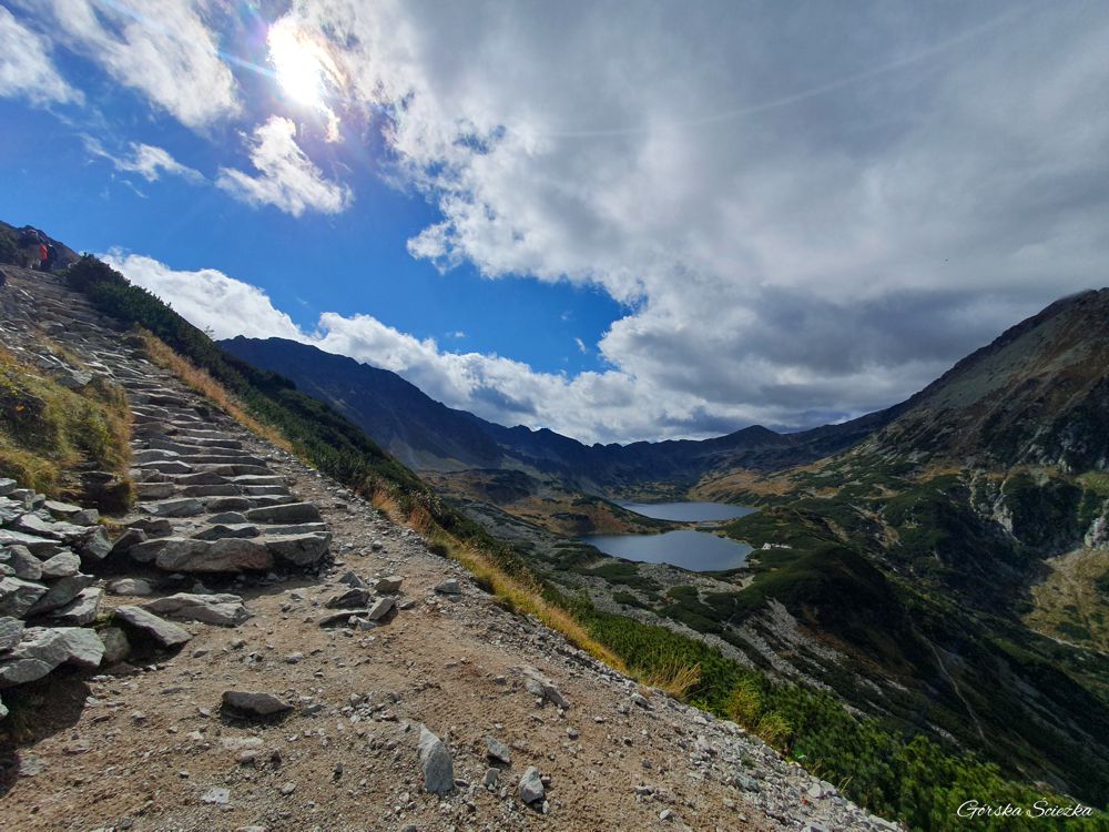 Świstówka Roztocka - z Doliny Pięciu Stawów do Morskiego Oka: Szlak niebieski w stronę Świstowej Kopy