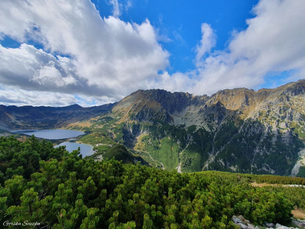 Świstówka Roztocka - z Doliny Pięciu Stawów do Morskiego Oka: Panorama z okolic Świstowej Kopy