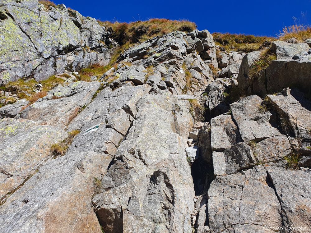 Zadni Granat: "Kominek" w drodze na Zadni Granat