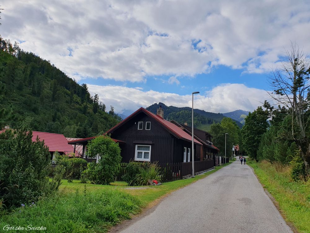 Początek trasy na polanę