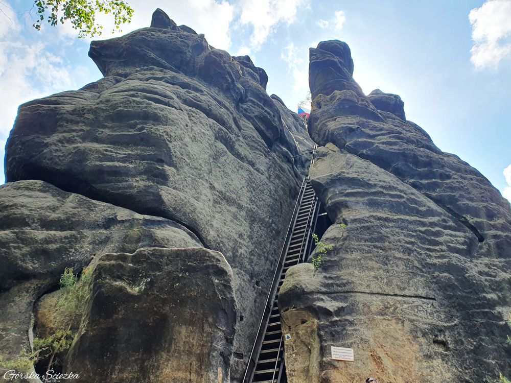 Adrspach i Teplickie Skały: Ostatni fragment schodów