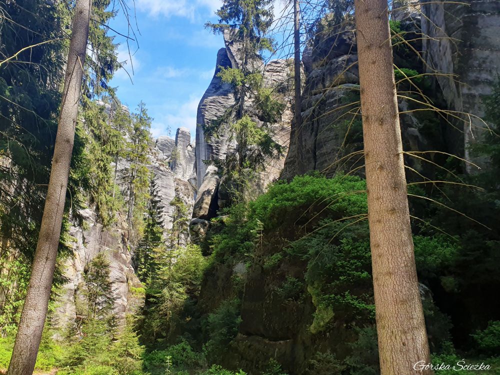 Adrspach i Teplickie Skały: Skalne formacje w Adrspach