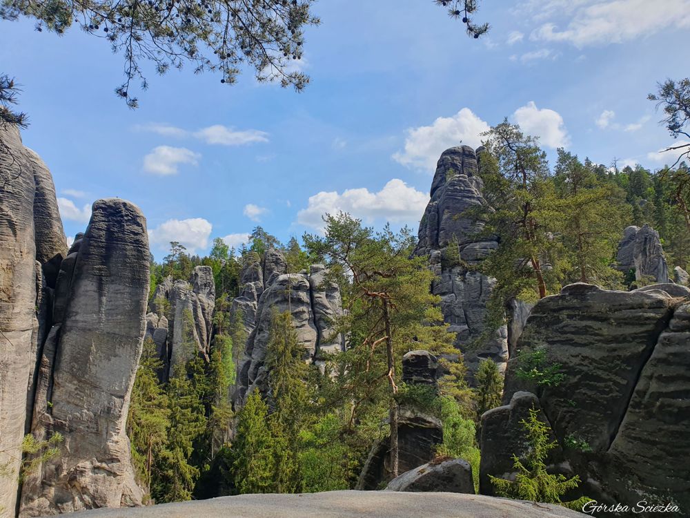 Adrspach i Teplickie Skały: "Wielka Panorama" w Adrspach